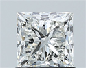 Natural Diamond 1.01 Carats, Princess with  Cut, H Color, VVS2 Clarity and Certified by GIA