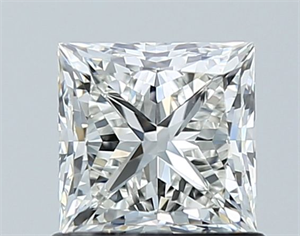 Picture of Natural Diamond 1.01 Carats, Princess with  Cut, H Color, VVS2 Clarity and Certified by GIA