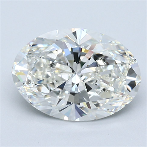 Picture of Natural Diamond 3.51 Carats, Oval with  Cut, I Color, VS2 Clarity and Certified by GIA