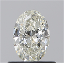 Natural Diamond 0.55 Carats, Oval with  Cut, H Color, IF Clarity and Certified by IGI