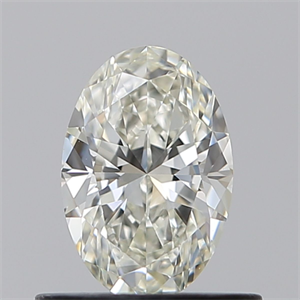 Picture of Natural Diamond 0.55 Carats, Oval with  Cut, H Color, IF Clarity and Certified by IGI