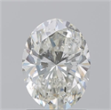 Natural Diamond 1.50 Carats, Oval with  Cut, I Color, SI1 Clarity and Certified by GIA