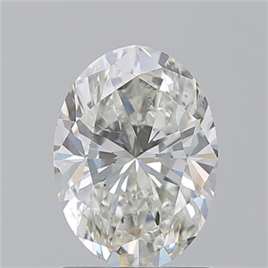 Picture of Natural Diamond 1.50 Carats, Oval with  Cut, I Color, SI1 Clarity and Certified by GIA