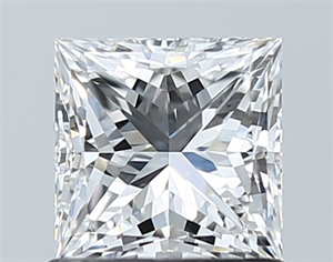 Picture of Natural Diamond 1.01 Carats, Princess with  Cut, D Color, VVS2 Clarity and Certified by GIA