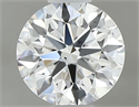 Diamante Natural 0.43 quilates, Redondo , Color E, claridad VS2 y certificado GIA