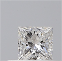 Natural Diamond 0.29 Carats, Princess with  Cut, E Color, VS1 Clarity and Certified by GIA