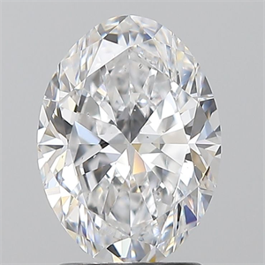 Picture of Natural Diamond 2.01 Carats, Oval with  Cut, D Color, SI1 Clarity and Certified by GIA