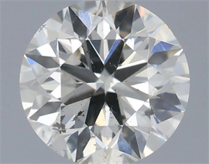 Picture of Natural Diamond 0.40 Carats, Round with Excellent Cut, I Color, SI2 Clarity and Certified by IGI