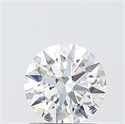 Lab Grown Diamond 1.06 Carats, Round with Ideal Cut, D Color, VS2 Clarity and Certified by IGI
