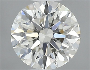 Picture of Natural Diamond 0.42 Carats, Round with Excellent Cut, H Color, VVS2 Clarity and Certified by IGI