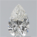 Natural Diamond 0.70 Carats, Pear with  Cut, G Color, VS2 Clarity and Certified by GIA