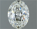 Natural Diamond 0.91 Carats, Oval with  Cut, I Color, VS1 Clarity and Certified by IGI