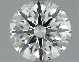 Picture of Lab Grown Diamond 1.43 Carats, Round with Ideal Cut, F Color, SI1 Clarity and Certified by IGI