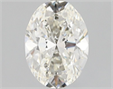 Natural Diamond 1.00 Carats, Oval with  Cut, J Color, VS1 Clarity and Certified by GIA