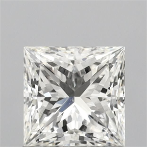 Picture of Natural Diamond 1.01 Carats, Princess with  Cut, H Color, VVS2 Clarity and Certified by IGI