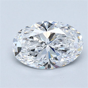 Picture of Natural Diamond 1.01 Carats, Oval with  Cut, D Color, VS2 Clarity and Certified by GIA