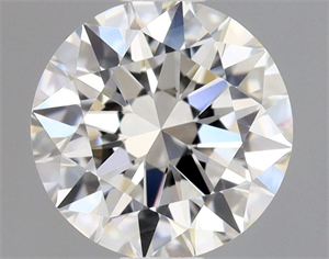 Picture of Natural Diamond 0.59 Carats, Round with Excellent Cut, I Color, VVS2 Clarity and Certified by GIA