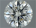 Natural Diamond 0.54 Carats, Round with Excellent Cut, J Color, VVS1 Clarity and Certified by IGI