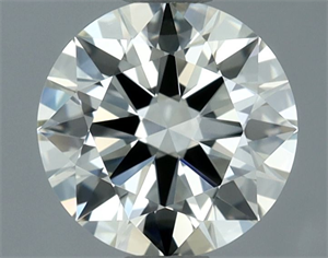 Picture of Natural Diamond 0.72 Carats, Round with Excellent Cut, M Color, VVS2 Clarity and Certified by GIA