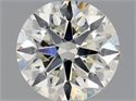 Natural Diamond 0.71 Carats, Round with Excellent Cut, K Color, SI1 Clarity and Certified by GIA