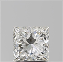 Natural Diamond 1.50 Carats, Princess with  Cut, J Color, SI1 Clarity and Certified by GIA