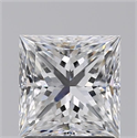 Diamante Natural 1.70 quilates, Princesa , Color E, claridad VS1 y certificado GIA