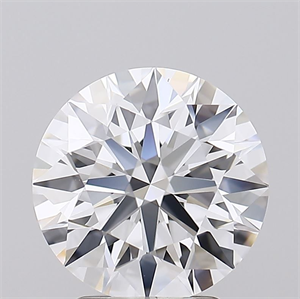Picture of Lab Grown Diamond 3.03 Carats, Round with Ideal Cut, D Color, IF Clarity and Certified by IGI