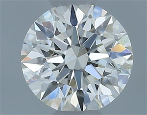 Picture of Natural Diamond 0.41 Carats, Round with Excellent Cut, G Color, SI2 Clarity and Certified by IGI