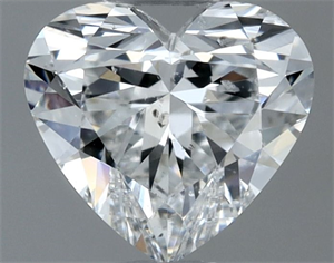 Picture of Natural Diamond 0.51 Carats, Heart with  Cut, F Color, SI1 Clarity and Certified by GIA