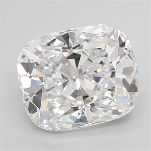 Picture of Lab Grown Diamond 3.00 Carats, Cushion with  Cut, D Color, IF Clarity and Certified by IGI