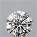 Natural Diamond 0.41 Carats, Round with Excellent Cut, H Color, IF Clarity and Certified by IGI