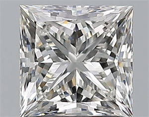 Picture of Natural Diamond 1.51 Carats, Princess with  Cut, H Color, VS1 Clarity and Certified by GIA