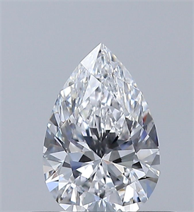 Picture of Natural Diamond 0.40 Carats, Pear with  Cut, D Color, VVS2 Clarity and Certified by GIA