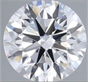 Lab Grown Diamond 0.73 Carats, Round with Ideal Cut, D Color, VVS2 Clarity and Certified by IGI