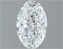 Natural Diamond 1.20 Carats, Oval with  Cut, F Color, SI2 Clarity and Certified by GIA