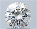 Natural Diamond 0.70 Carats, Round with Excellent Cut, H Color, VVS2 Clarity and Certified by IGI