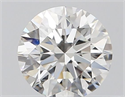 Natural Diamond 0.44 Carats, Round with Excellent Cut, H Color, VVS1 Clarity and Certified by GIA