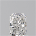 Natural Diamond 0.83 Carats, Radiant with  Cut, D Color, VS1 Clarity and Certified by GIA