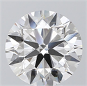 Lab Grown Diamond 4.38 Carats, Round with Ideal Cut, H Color, VVS2 Clarity and Certified by IGI