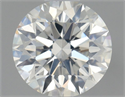 Natural Diamond 0.57 Carats, Round with Excellent Cut, H Color, SI1 Clarity and Certified by GIA