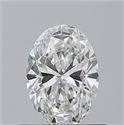Natural Diamond 0.63 Carats, Oval with  Cut, F Color, VVS1 Clarity and Certified by GIA