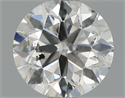 Natural Diamond 0.90 Carats, Round with Very Good Cut, E Color, I1 Clarity and Certified by GIA