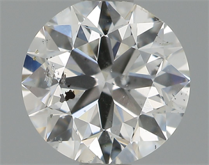 Picture of Natural Diamond 0.90 Carats, Round with Very Good Cut, E Color, I1 Clarity and Certified by GIA