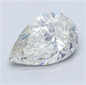 Natural Diamond 1.20 Carats, Pear with  Cut, H Color, SI1 Clarity and Certified by GIA
