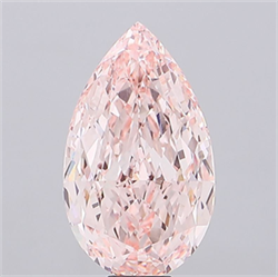Picture of Lab Grown Diamond 19.04 Carats, Pear with  Cut, Fancy Intense Pink Color, VVS2 Clarity and Certified by IGI