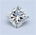 Natural Diamond 0.80 Carats, Princess with  Cut, G Color, VS2 Clarity and Certified by GIA
