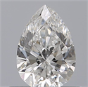Natural Diamond 0.50 Carats, Pear with  Cut, D Color, VVS1 Clarity and Certified by GIA