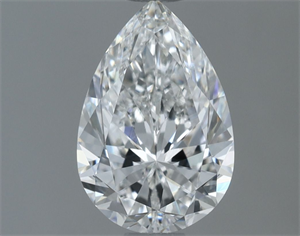 Picture of Natural Diamond 1.02 Carats, Pear with  Cut, E Color, VVS2 Clarity and Certified by GIA