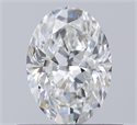 Natural Diamond 0.58 Carats, Oval with  Cut, H Color, VS1 Clarity and Certified by GIA