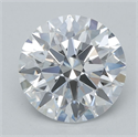 Lab Grown Diamond 1.18 Carats, Round with Ideal Cut, E Color, VVS2 Clarity and Certified by IGI